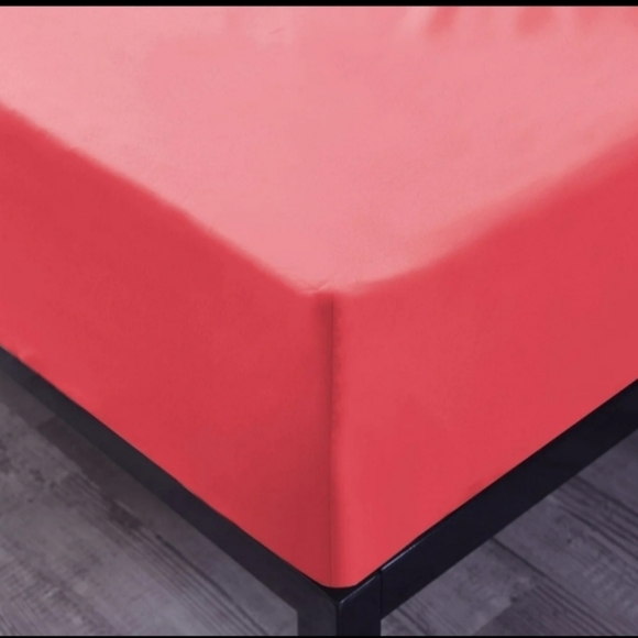 Cool Bamboo Sheet Set - Queen size - Coral - Picture 7 of 11